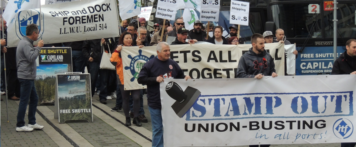 Longshore Union Rallies Against CETA