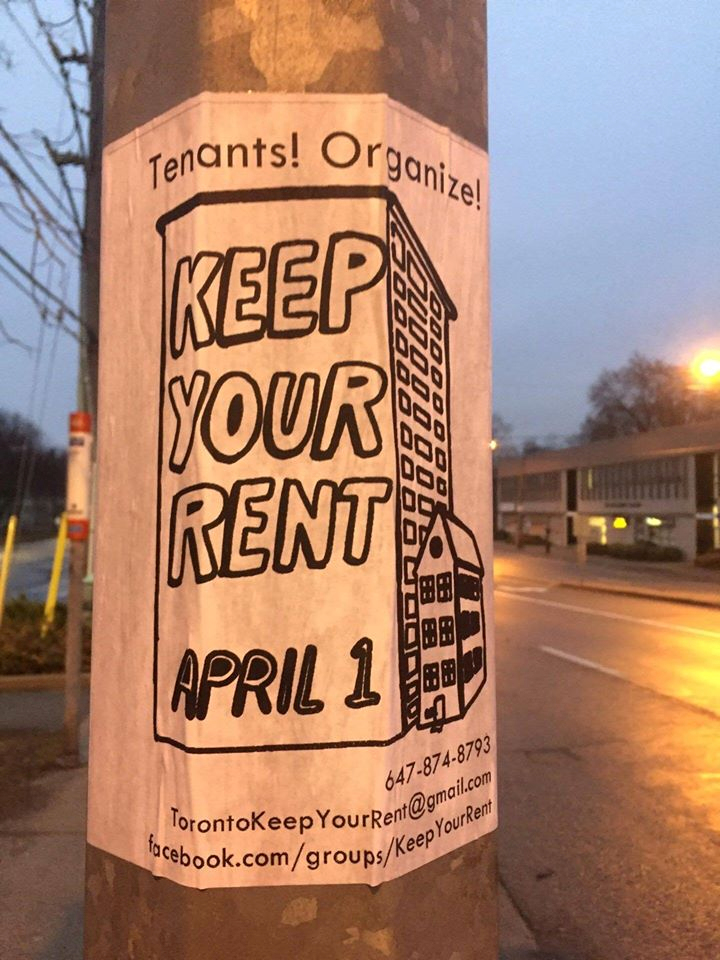 Toronto tenants organize “Keep Your Rent” campaign during pandemic