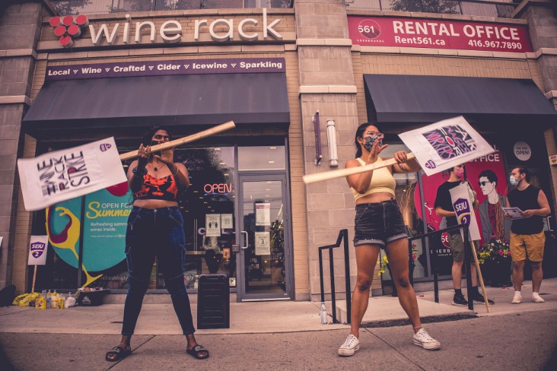 Wine Rack strike continues, gets boost from CLC boycott call