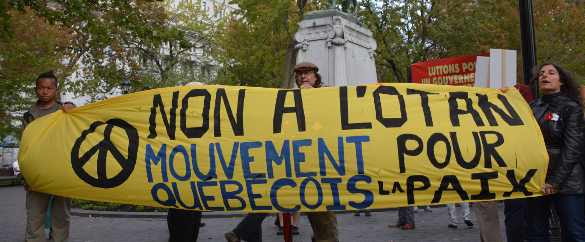 Quebec peace movement mobilizes for October peace actions