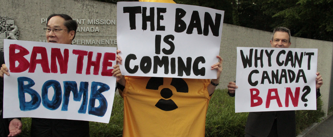 Peace group launches petition campaign for Canada to ratify treaty opposing nuclear weapons