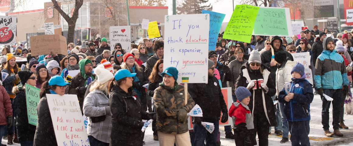 Saskatchewan teachers fight for public education with one-day provincial strike on January 16