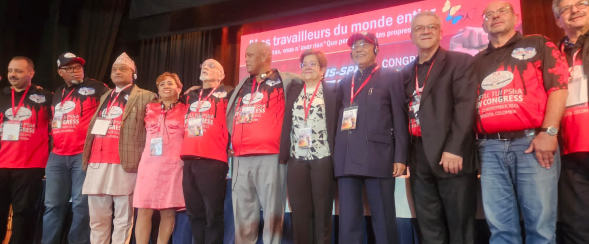 Public sector workers line up to fight neoliberalism at WFTU international congress