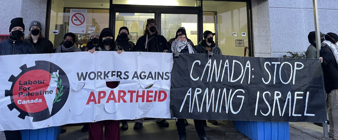 Anti-war protesters block Canadian plants manufacturing arms for Israel