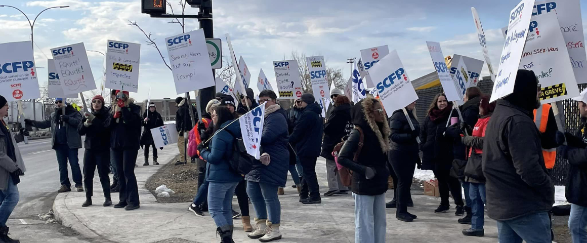 After 19 months of bargaining, municipal workers launch two-day strike in Longueuil