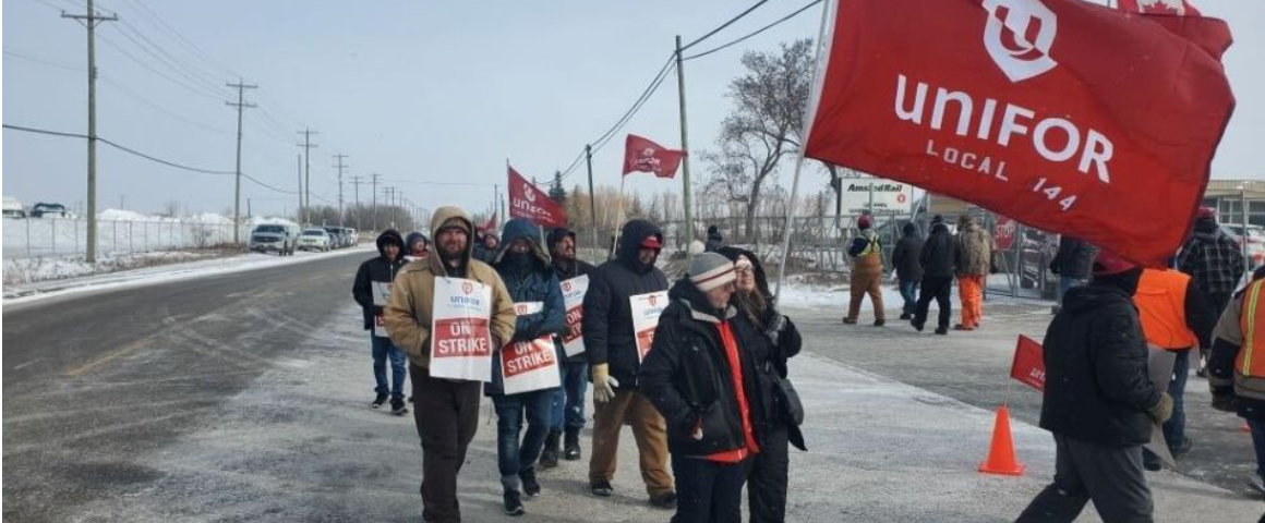 Foundry workers in Winnipeg strike to save pensions, seniority