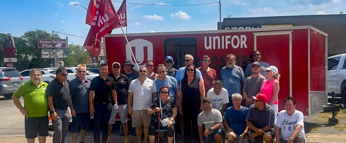 Titan workers in Windsor stand united in the fight for wages, rights and jobs